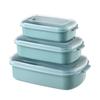 Kitchen Refrigerator Storage Box Microwave-safe Plastic Lunch Box for Fruits with Lid and Sealing Function
