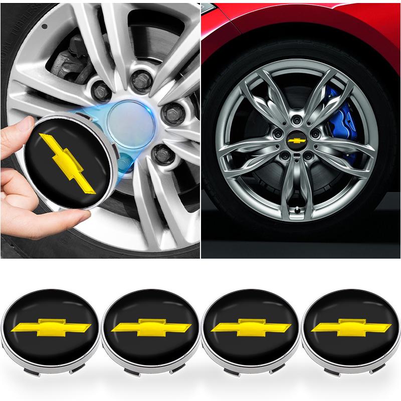 56/60mm Car Wheel Center Hub Caps Protector Cover Car Accessories for Chevrolet Captiva Crvalier Malibu Cruze Silverado Spark