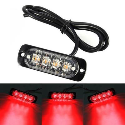 4 LED Bakre Röd Dimlampa Light DC 12V 800LM För Lastbil Personbil Van Bus Hytt