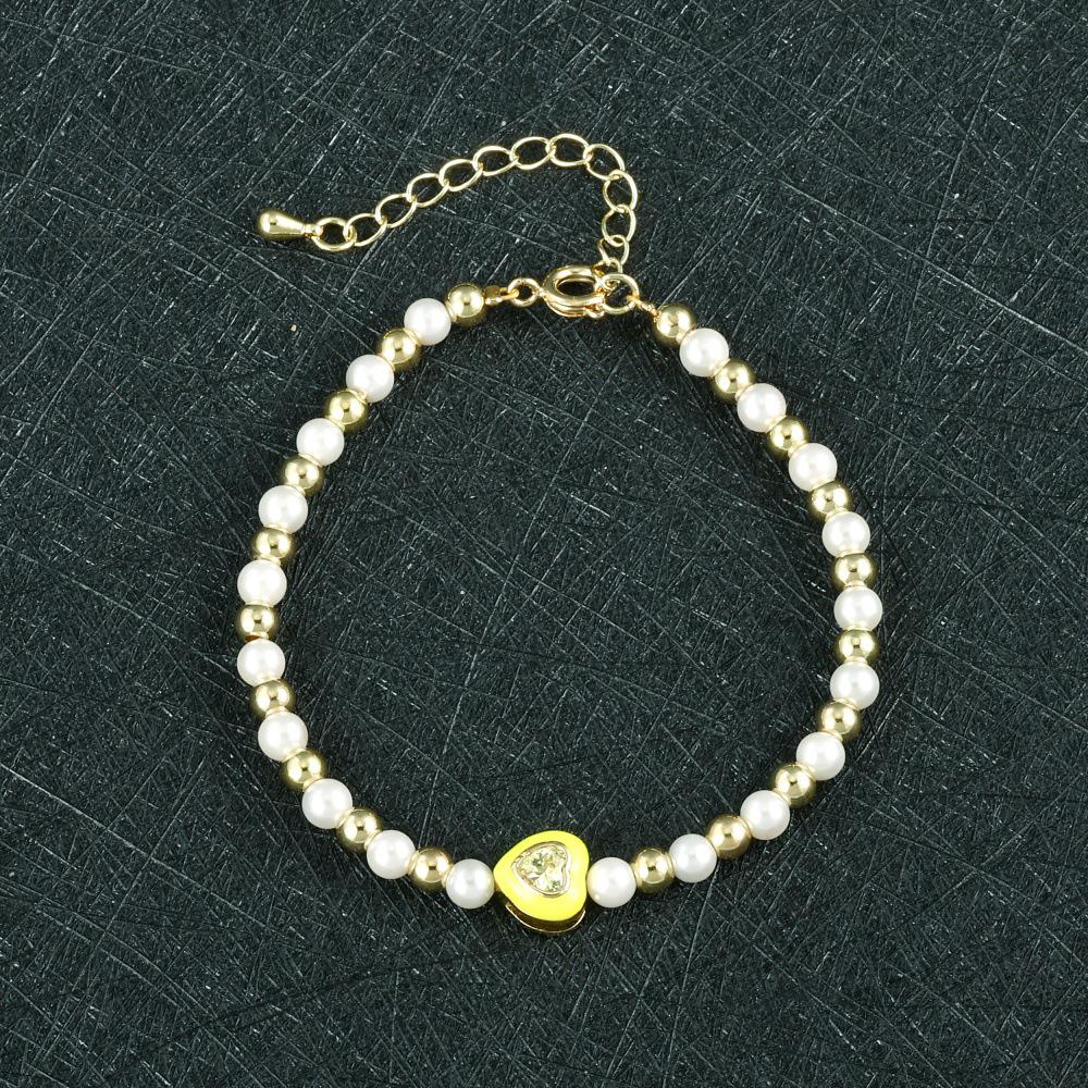 Sweetheart Pearl Bead Bracelet - Fashionable Light Luxury Versatile Shell Jewelry
