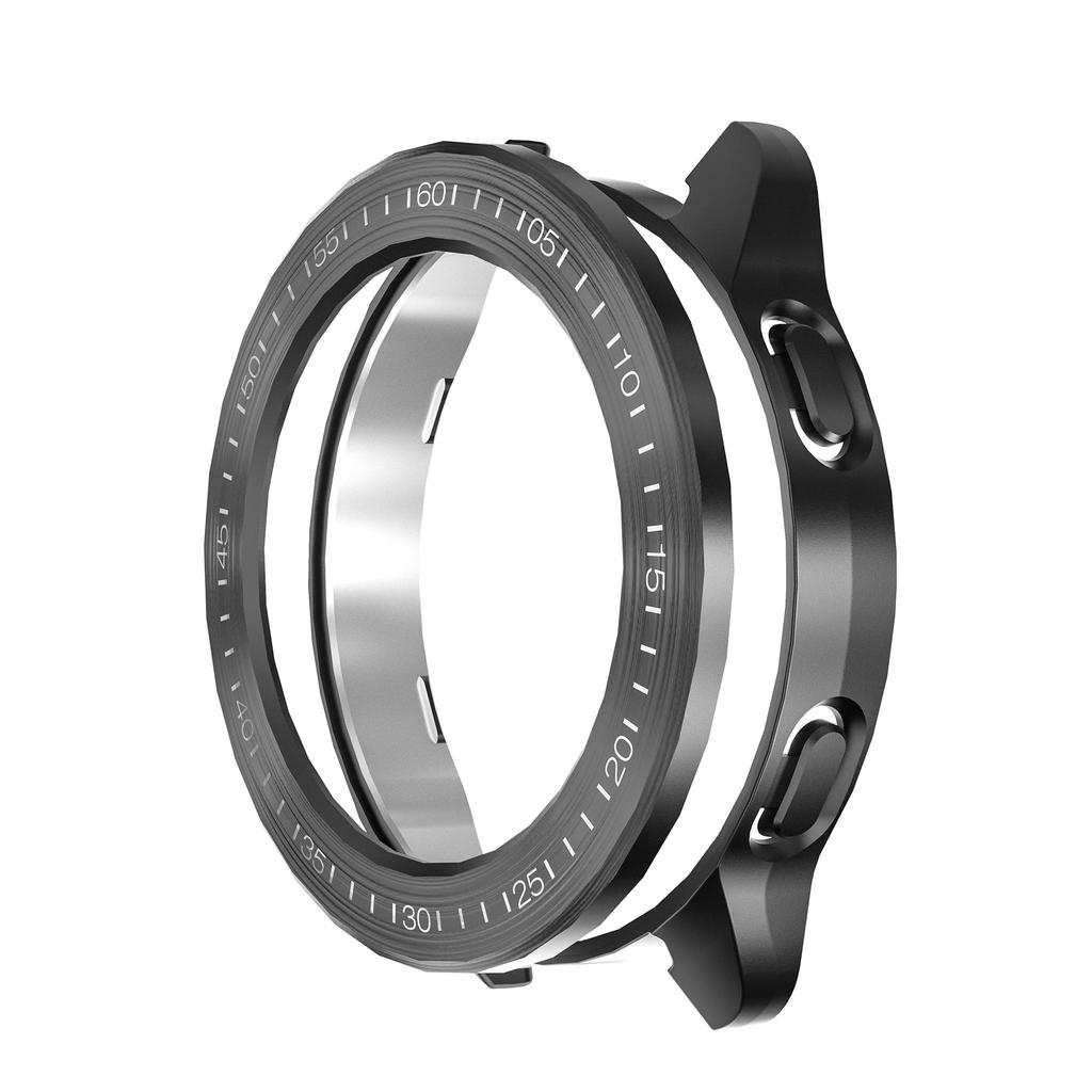 Hülle für Xiaomi Mi Watch S3 Hülle Zubehör PC Schutzhülle für Mi Watch S3 Galvanisierte Drahtzieh-Hohle Hülle+Lünette Wir