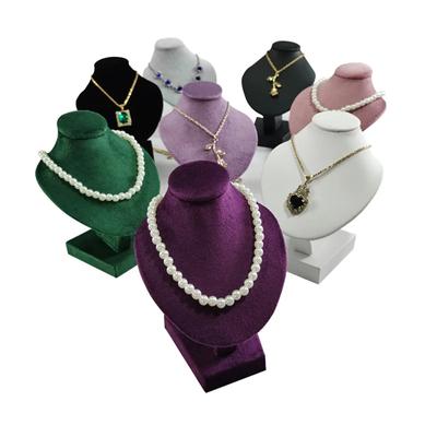 Miniaturní figurína, náhrdelník, přívěsek, stojan, choker, korálky, řetízek, organizér, krk, portrét krku, model krku, stojan, výloha