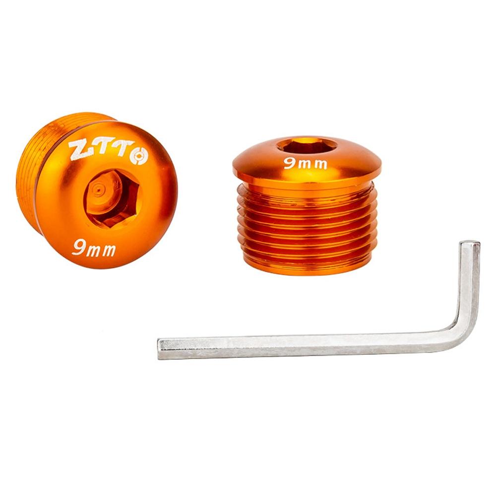 

ZTTO Aluminum Alloy Pedal Dust Caps M14 x 9mm Locking Screws Bike Accessories Repair Parts E