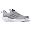 Adidas Eq21 Run Freelock Running Shoes Kids Sneakers Silver Gray S24114