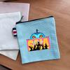 KPop Demon Hunters Makeup Bag Women Cute Anime Canvas Multicolored Pencil Case Zipper Hand-carried Finishing Storage Bags Gift