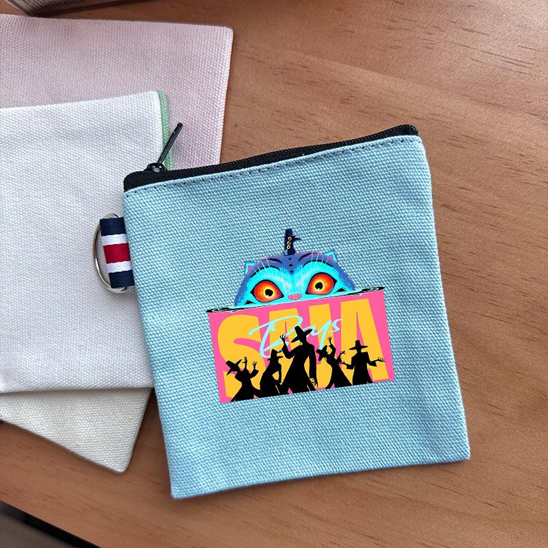 KPop Demon Hunters Makeup Bag Women Cute Anime Canvas Multicolored Pencil Case Zipper Hand-carried Finishing Storage Bags Gift