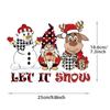 Christmas Thermal Press Stickers Decals Santa Claus Snowman Clothes Stickers Heat Transfer Diy Parches Ropa Hoodies Winter Patch