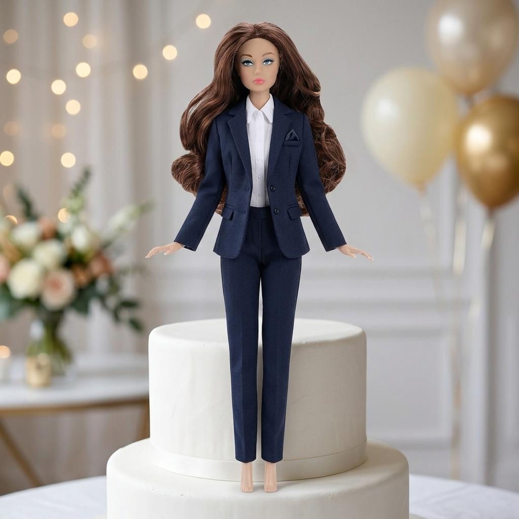 32cm PVC Fashion Doll Model With Dual Tone Nylon Hair And Flexible Joints For Photography Gift
