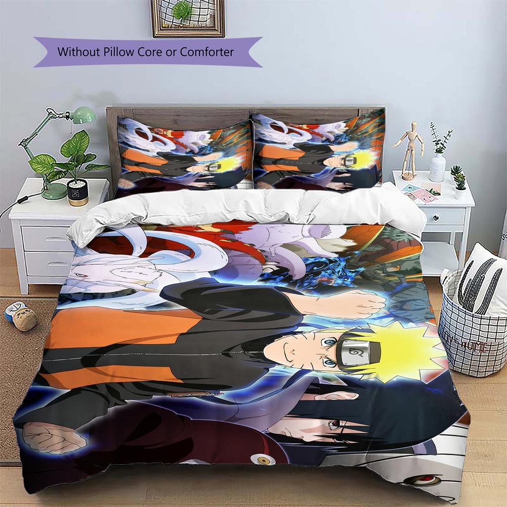 Naruto Haruno Sakura Theme Bedding Set, Anime Themed Bedroom Decor, Gift for Sakura Enthusiasts