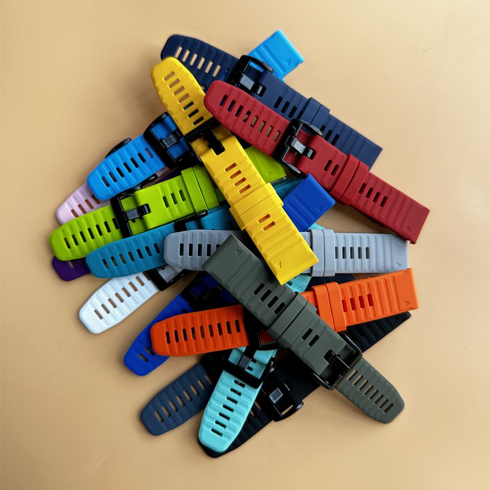 Cinturino in Silicone da 26mm 22mm Per Garmin Fenix 8 E 7 7X Pro 5 5X Plus 6 6X Pro Epix Gen 2 Cinturino Tactix 8 7/Enduro 3 Braccialetto QuickFit