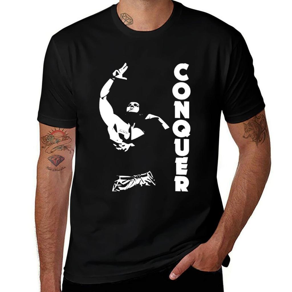 T-shirt Zyzz Conquer Asciugatura Rapida T-shirt per Sport all'Aperto