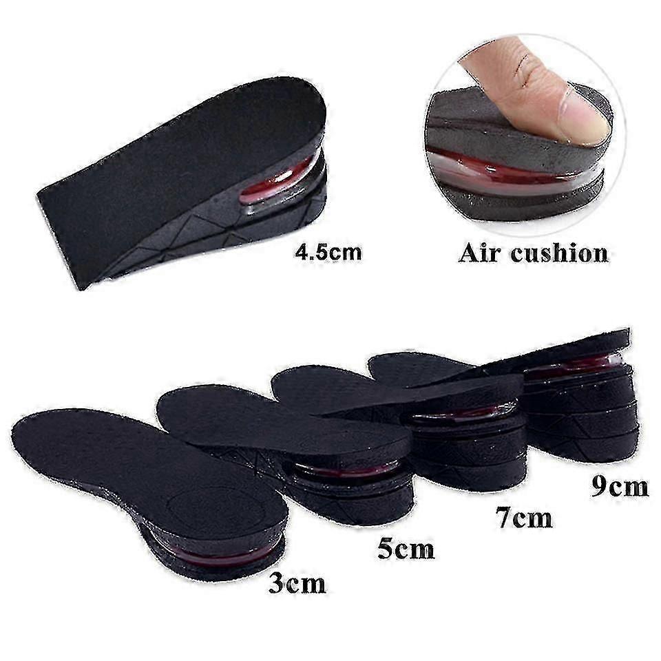Three Pairs Invisible Insole For Heightening, From 3 Cm To 9 Cm, Heightening Pad, Adjustable -Q