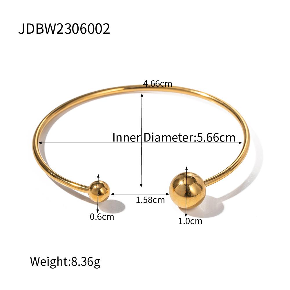 Youthway Metalen Textuur Trendy Roestvrij Staal Armband Bangel Zomer Trendy Unisex Sieraden Voor Mannen Vrouwen beige