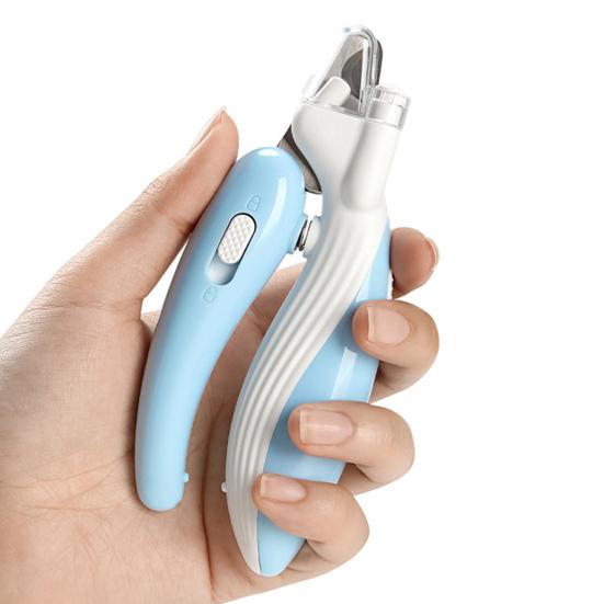 Nagelknipser für Haustiere mit eingebautem LED-Licht, Sicherheitsschutz, beleuchteter Nagelknipser für Haustiere, verbesserte Sichtbarkeit, Nagelschneider, Nagelpflegewerkzeug für die Haustierpflege