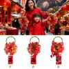 Red New Year Decoration Gold Bell Red Berries Chinese New Year Hanging Pendant Lucky Charm Greeting Spring Festival Ornament