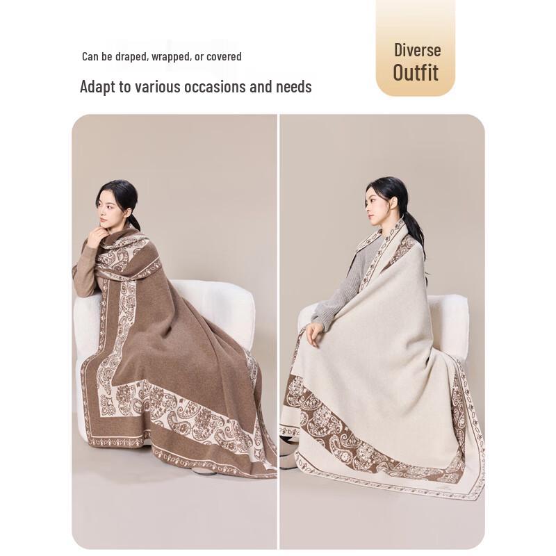 JIUMU Luxury Wool Blanket