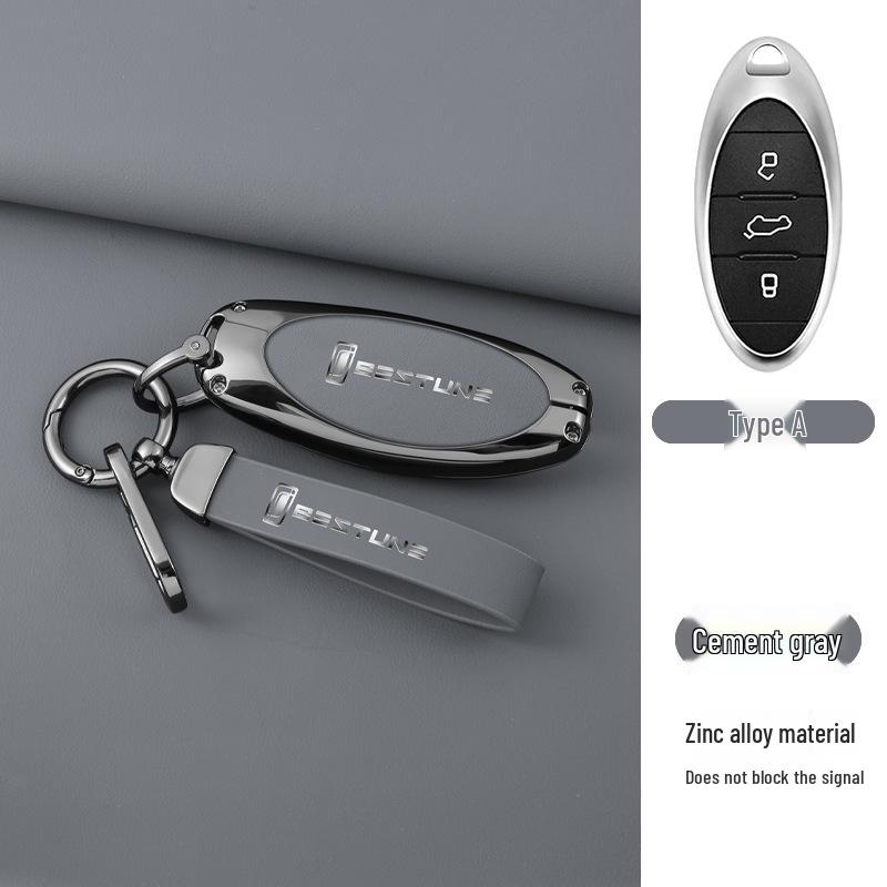 Compatible 2023 Bestune Key Case T55/T99/B70/B70S with Buckle Lock Bag and Keychain