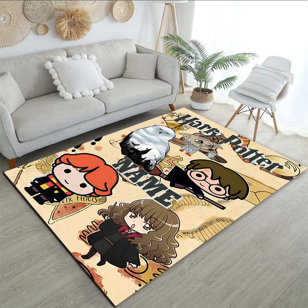 Warner Bros. Works (57) Customize Your Name Rug, Office Chair Cushion, Home Bedroom Living Room Gift.