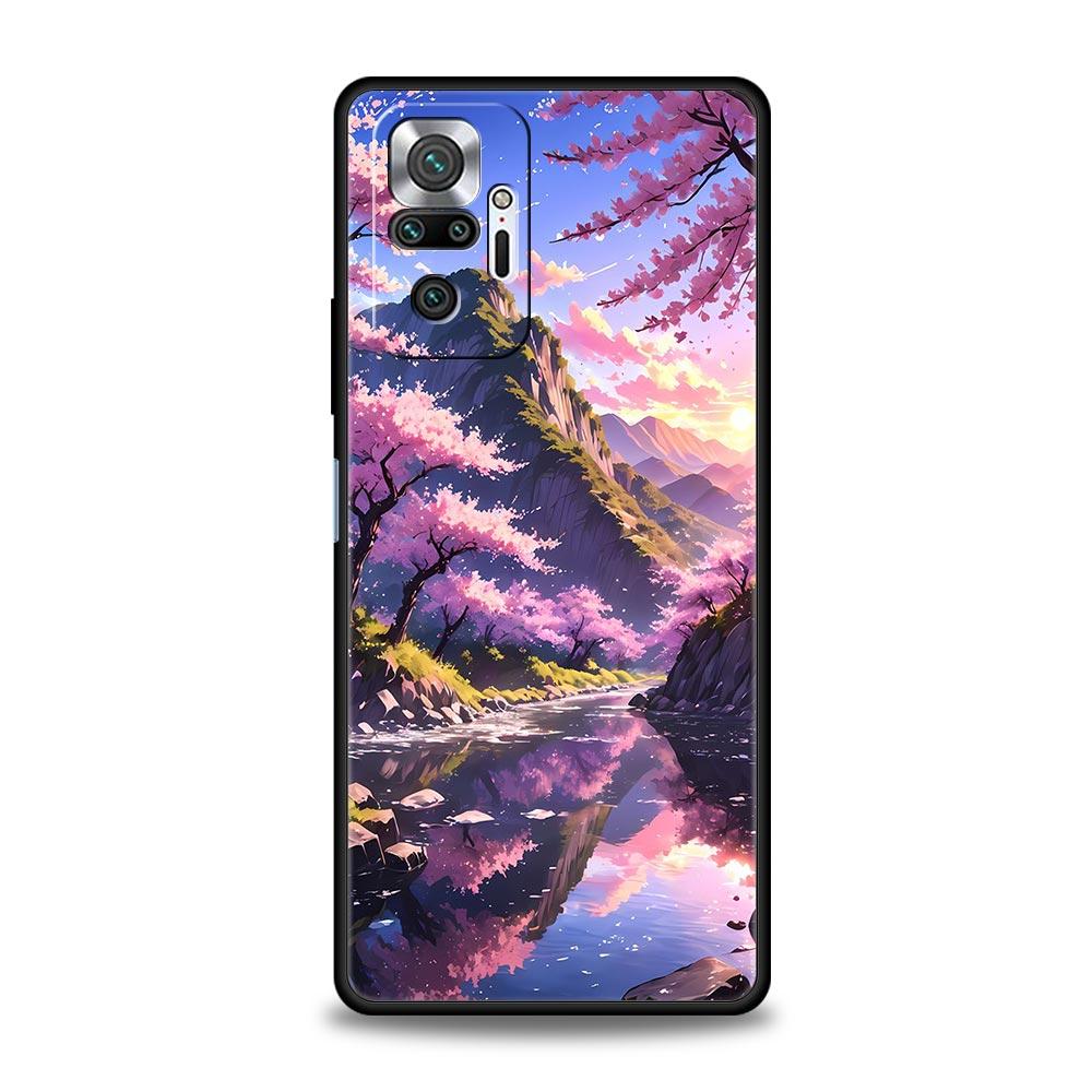 Phone Case For Xiaomi Redmi Note 14 13 12 5G 11 10 Pro Plus 4G 9S 9 14C 13C 12C 10C 9C 9A Cover Japanese Anime Landscape Art