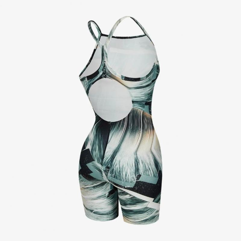Arena Women S 3 4 Bathing Drop Back  a6Sl1lh05 Blk 