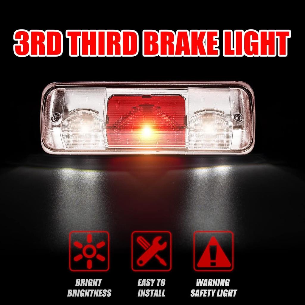 923-237 F150 Third 3rd Brake Light Compatible with 2004-2008 Ford F-150, 2007-2010 Explorer Sport Trac, 2006-2008 Lincoln Mark LT Brake Lamp Center