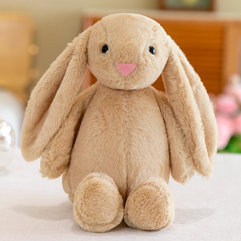 New Cute Long Ear Bunny Plush Toy Easter Rabbit Stuffed Doll 28cm Surprise Home Decor Holiday Gift Girl Sleep Companion Doll