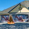 1pc Dinosaur Decor Backdrop Christmas Outdoor Decor Tapestry