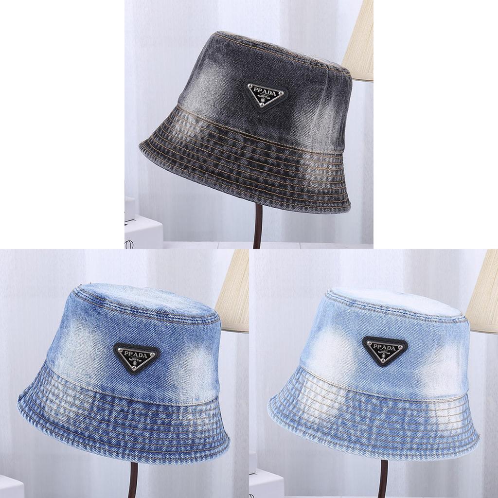 Denim Fisherman Hat For Men And Women With Wide Brim Sun Protection Casual Summer Accessory