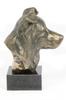 Border Collie - Dog Statue, Bust On Stone Base, Sculpture, Trophy for Dog Show by Art-Dog Brand
