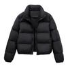 Womens Short Puffer Coat KENDALL Style Thick Warm Zip-Up Cotton Jacket Fashion Casual Outerwear
