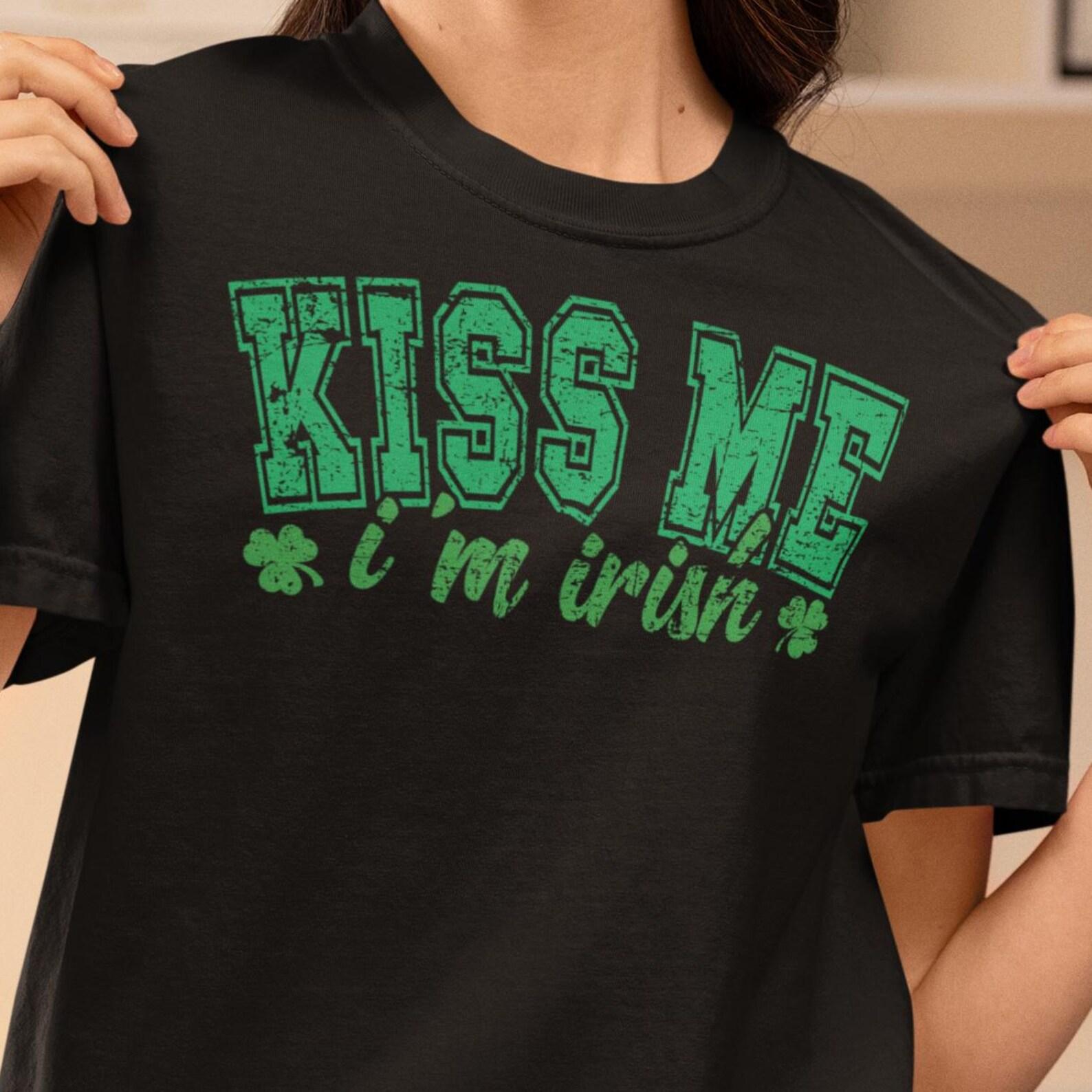 St Patrick s Tee - Kiss Me I m Irish - Cotton T-Shirt XL