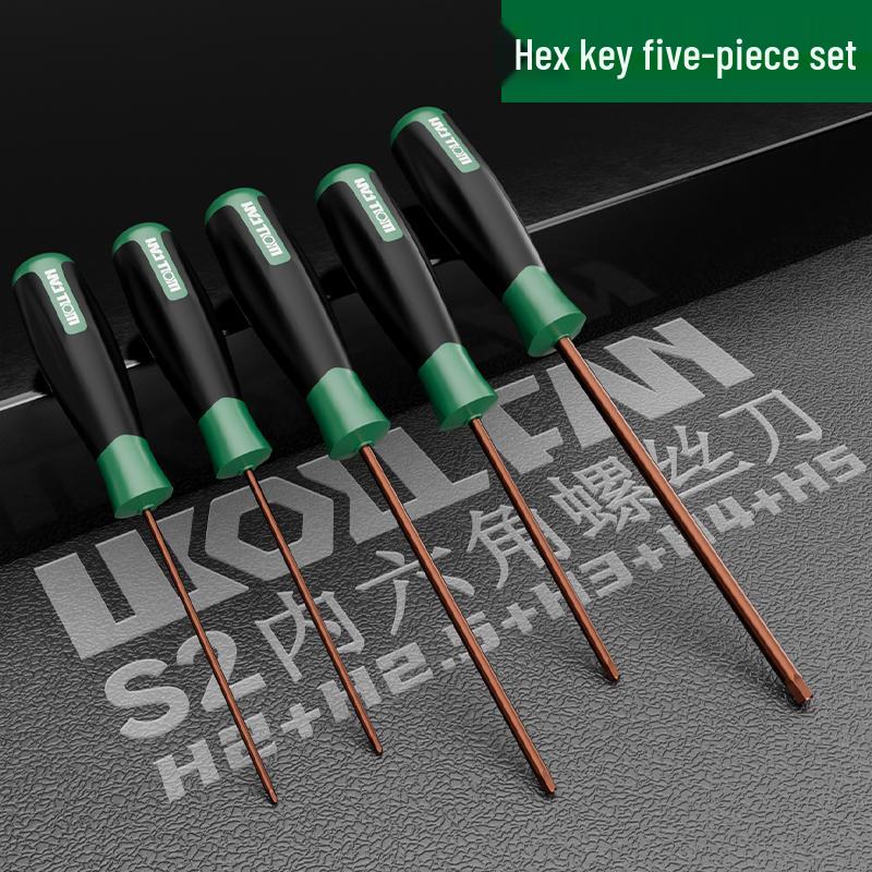 Hexagon Screwdriver Set: 6-Point Extended Handle (H2.5, H3, H6)
