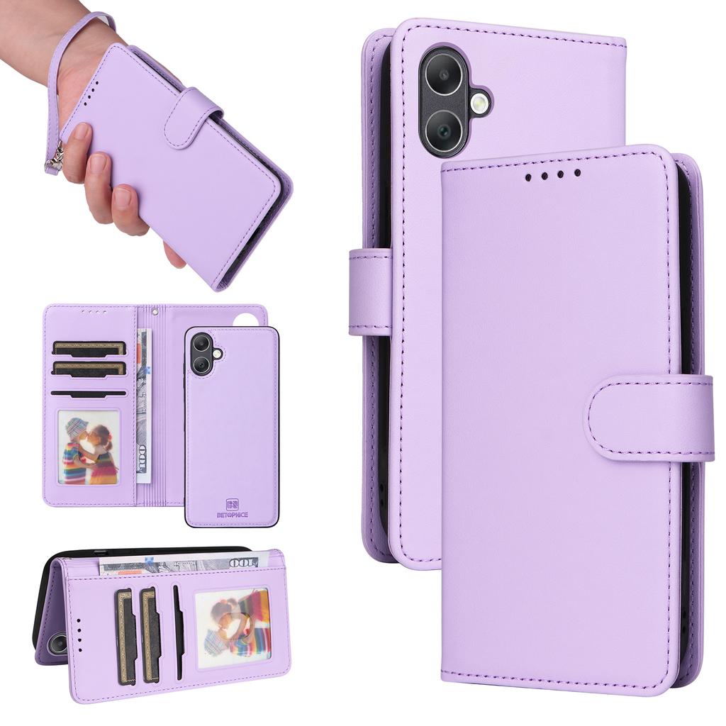 For Samsung Galaxy A06 4G Magnetic Case BETOPNICE Detachable PU Leather Phone Cover with Strap