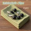 4 Pcs Windproof Curtain Weight Ball with Clip Curtain Weights  Table Cover