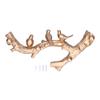 Decorative Hook Golden Bird Branch Shape Three Dimensional Wall Mounted Home Decoration AccessoriesMedium (38cm)