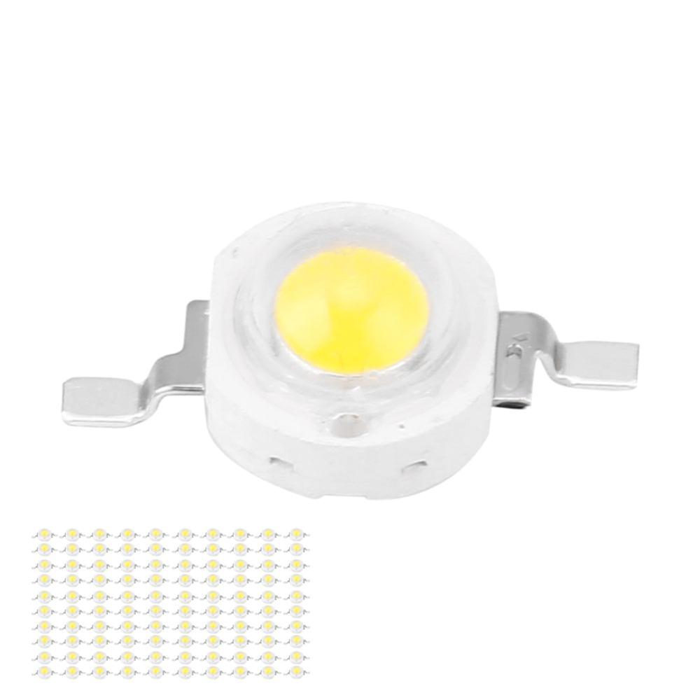 100PCS Aluminum High Power LED Beads 110LM/W DIY Lighting Fixtures Floodlight Replacement