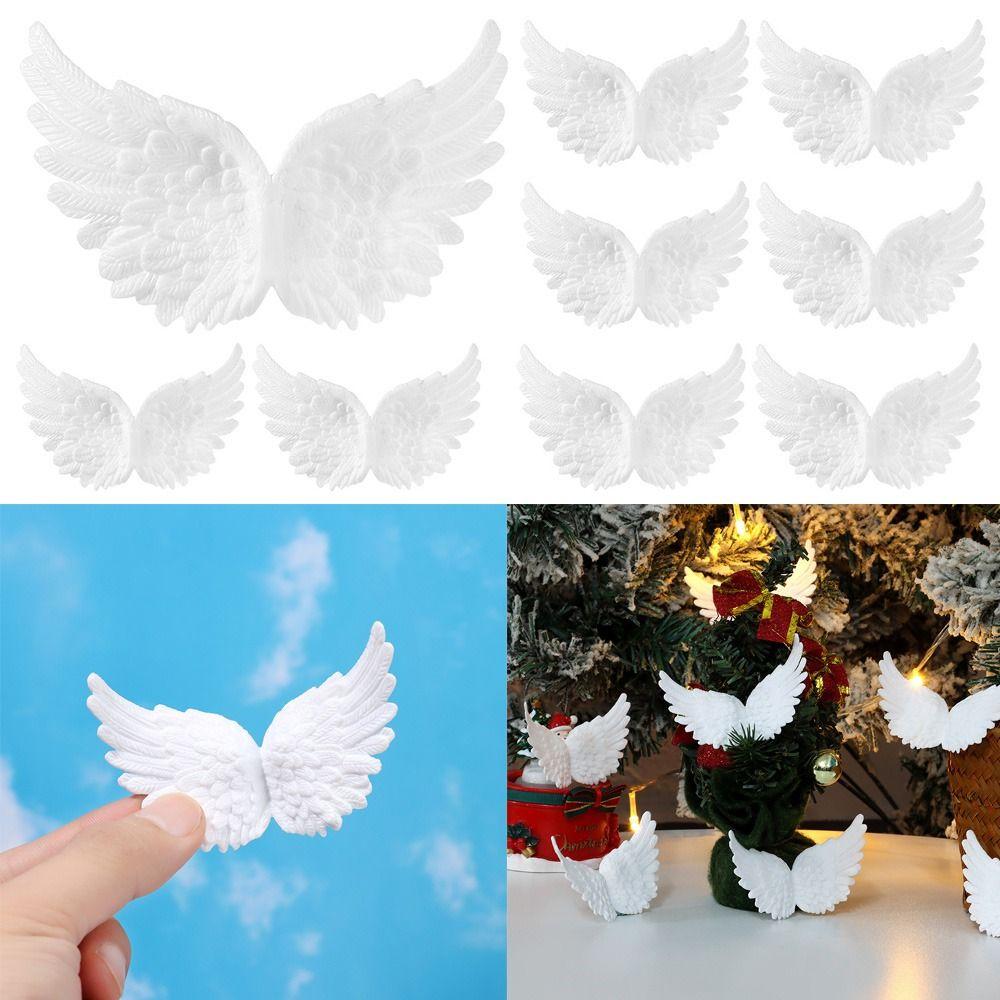 

Costume Backpack Xmas Party Decoration Cake Decor Plastic Angel Wings Christmas Tree Ornaments