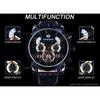 Forsining Men Fashion Casual Dial Tourbillon Mechanical Watch