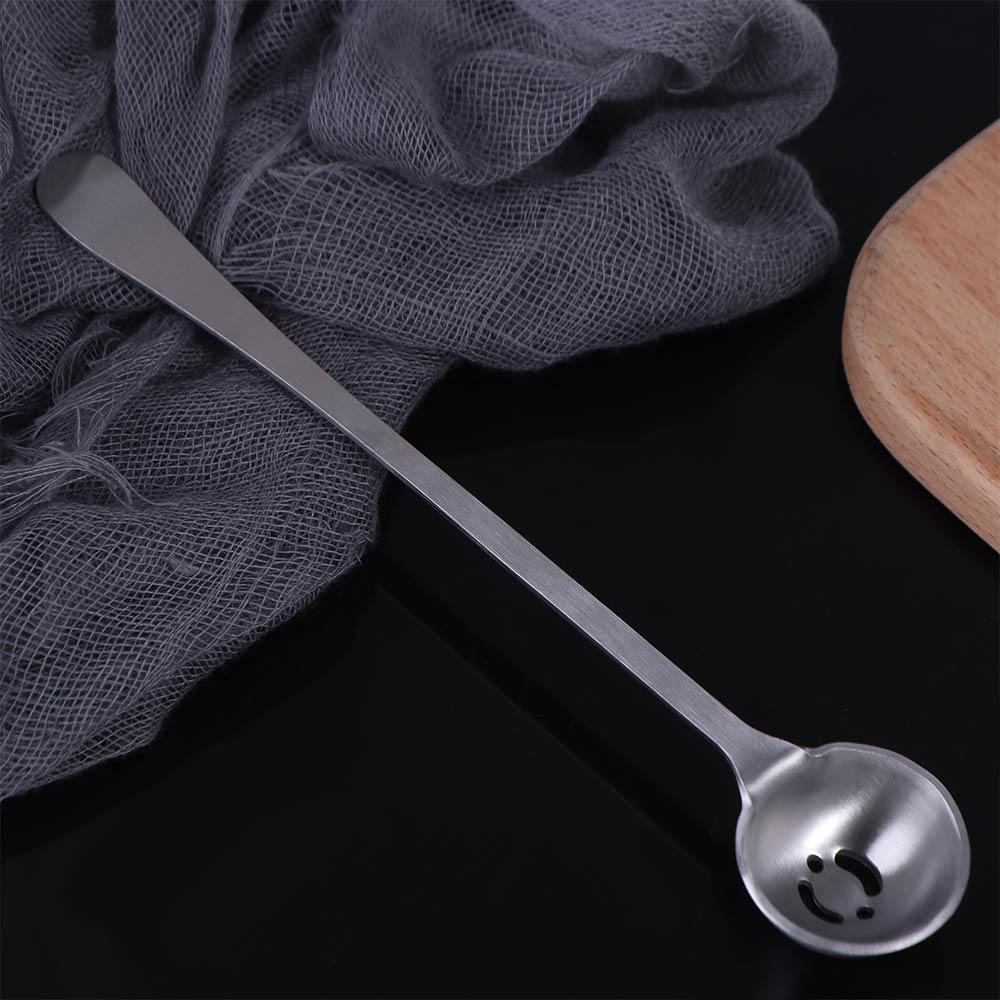 Cucchiaio Colino per Olive in Acciaio Inossidabile con Foro di Drenaggio Manico Lungo Cucchiaio Forato per Marmellata Paletta per Olive Cucchiaini per Sottaceti Cibo in Lattina