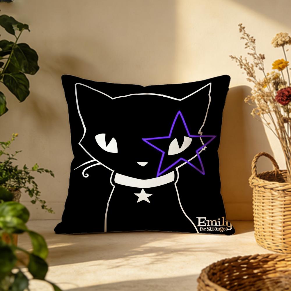 Stylish Eemily the Cool Strangered Cushion Cover Versatile DoubleSided Pillow Case Fit for Sofa Bed Car Daily Decor