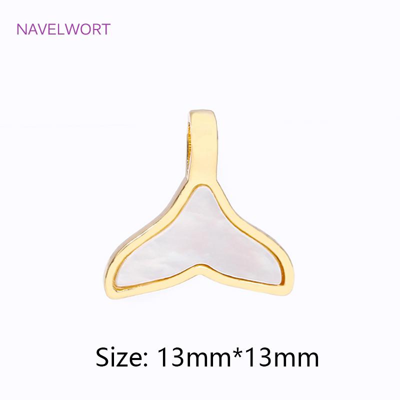 

Trendy Multi Styles Charms 18K Gold Plated Brass Inlaid Shell Charms Pendants For DIY Jewelry Making Necklace Accessories 1 pieces