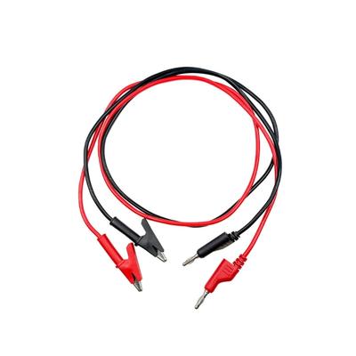 2Pcs Double End Test Leads Wire Line Banana Plug To Alligator Clip Test Leads Multimeter Testing Cable Easy To Use