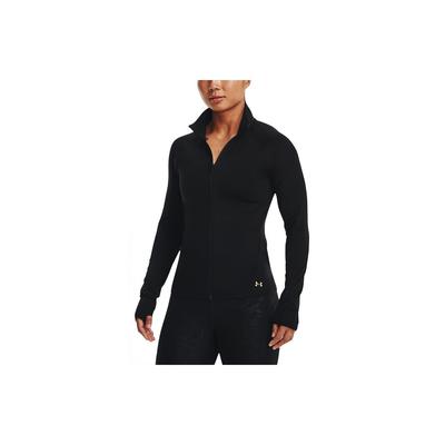 Rush Solid Color Logo Zip-Up Sports Jacket Women Jackets Black 1379044-001