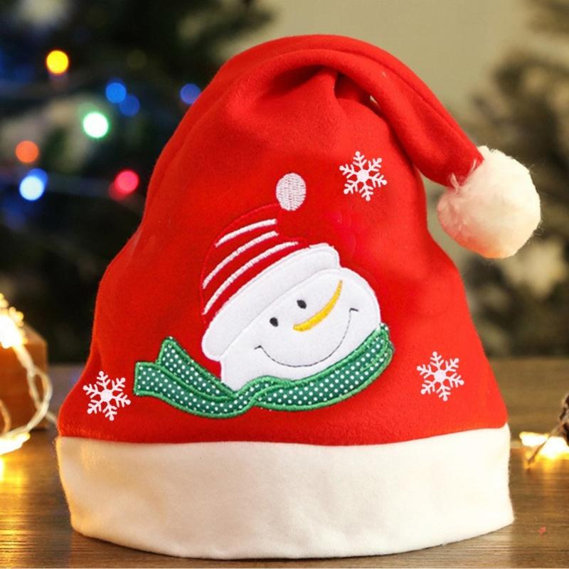 Sequined Christmas Party Santa Hat for Children Adult Pointed Caps Family Gathering Santa Hat Festival Props Headpiece