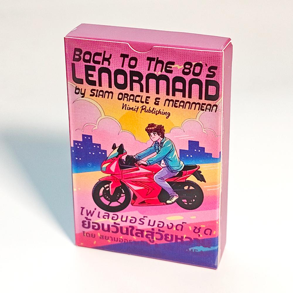 9*6cm Back To The 80's Lenormand Deck Gedruckt auf 350GSM doppelt geprägtem Karton 36 Stk. Lenormandkarten + 2 Spezialkarten