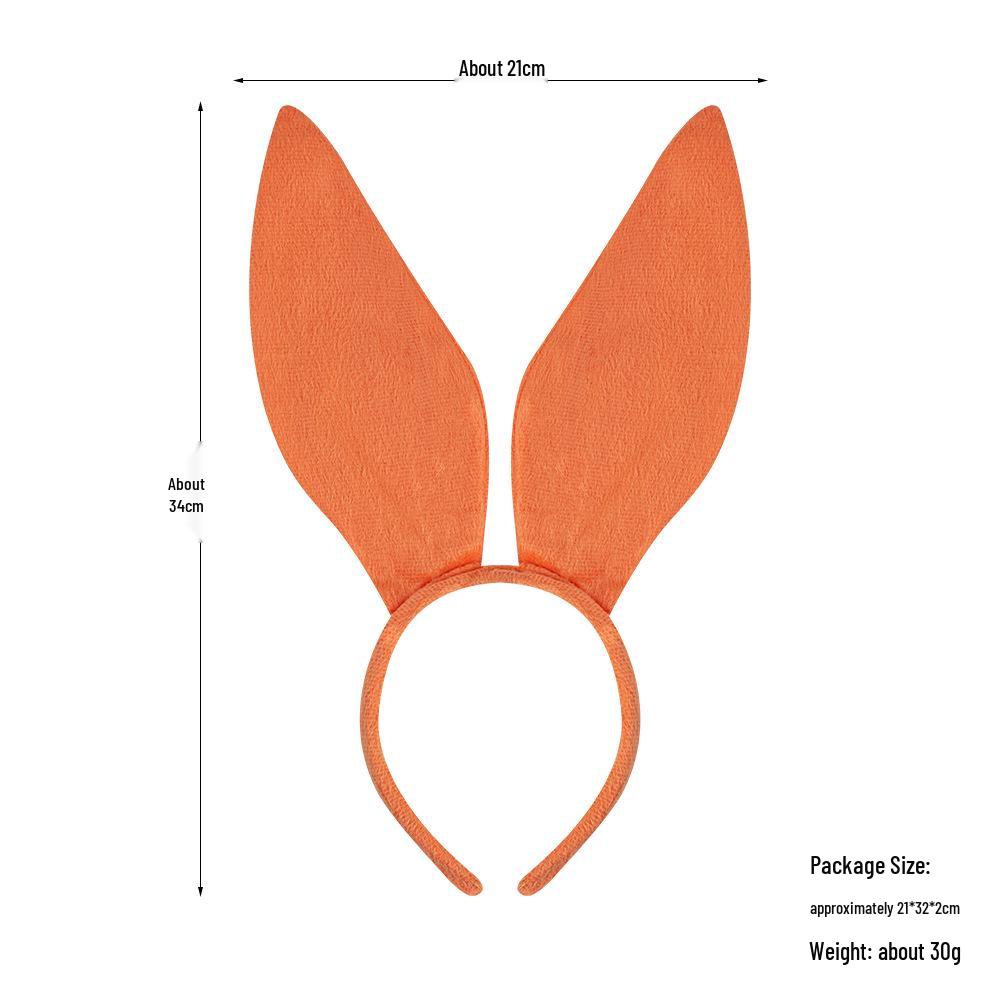 Easter Black Rabbit Ears Cute Bunny Girl Headband Party Props