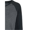 Langarmshirt - URBAN CLASSICS - Damen Contrast Raglan - Anthrazit/schwarz - 60% Baumwolle - Regular