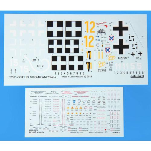 Eduard 1/48 Profipack Messerschmitt Bf109G-10 WNF/Diana Plastic Model Kit EDU82161