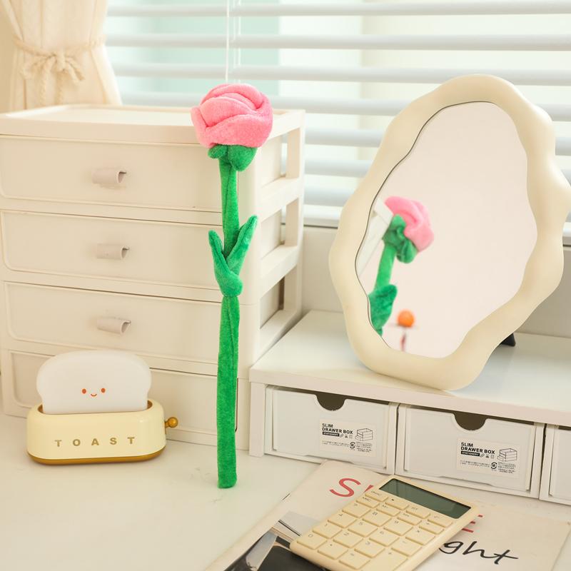Hot Sale Cartoon Simulation Sun Flower Rose Flower Plush Toys Smile Face Flower Bendable Curtain Buckle Children Gift Room Decor
