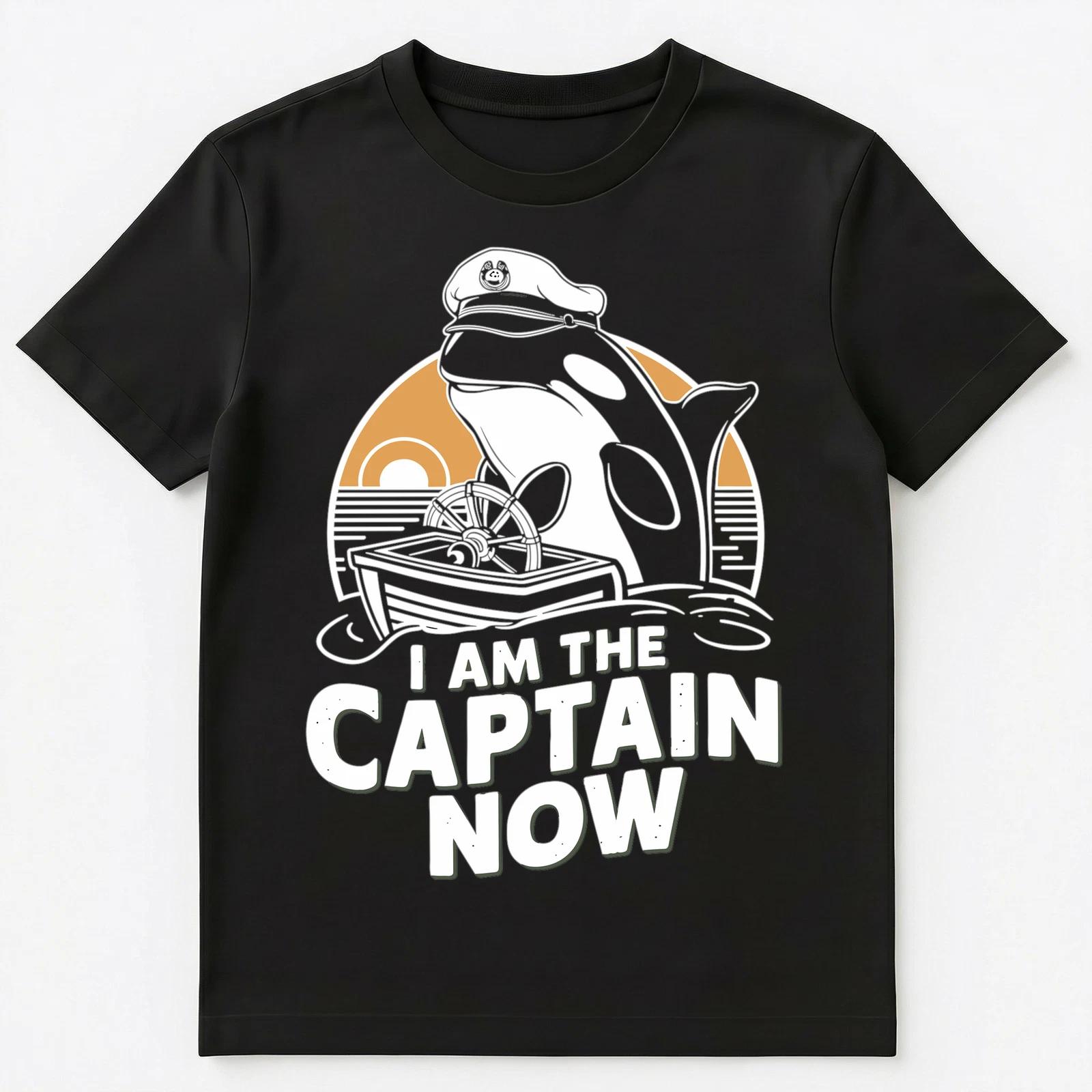 Funny Orca And A Sinking Boat Unisex T-Shirt S
